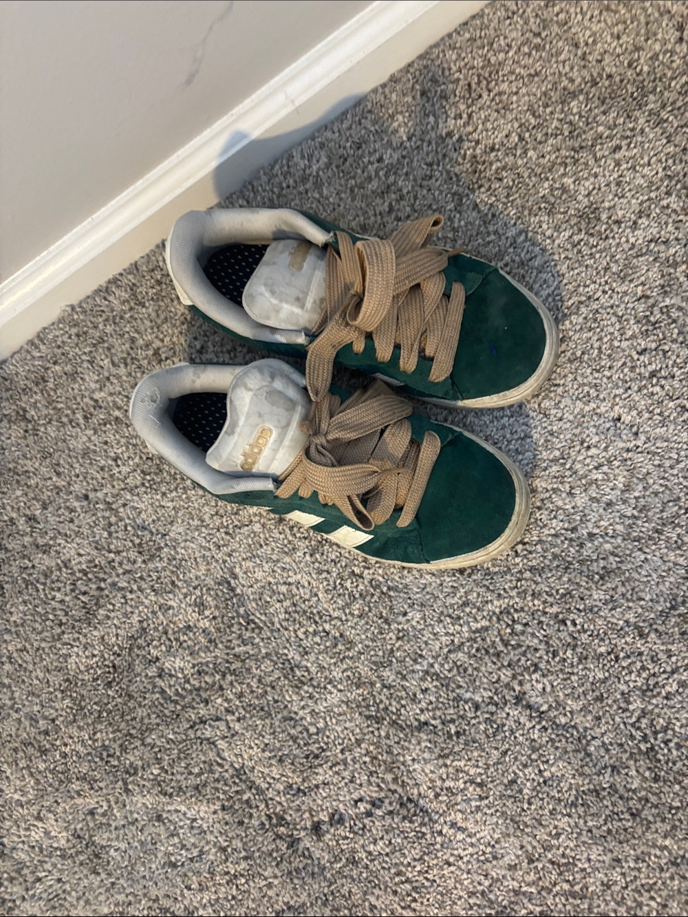 Green Lace-Up Adidas